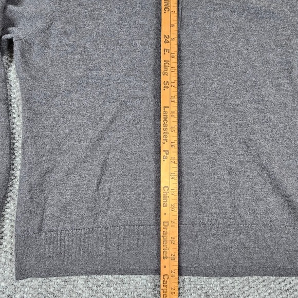 UNTUCKit Mens Grey 100% Extra Fine Merino Wool 1/4 Zip Sweater XL - Picture 5 of 6